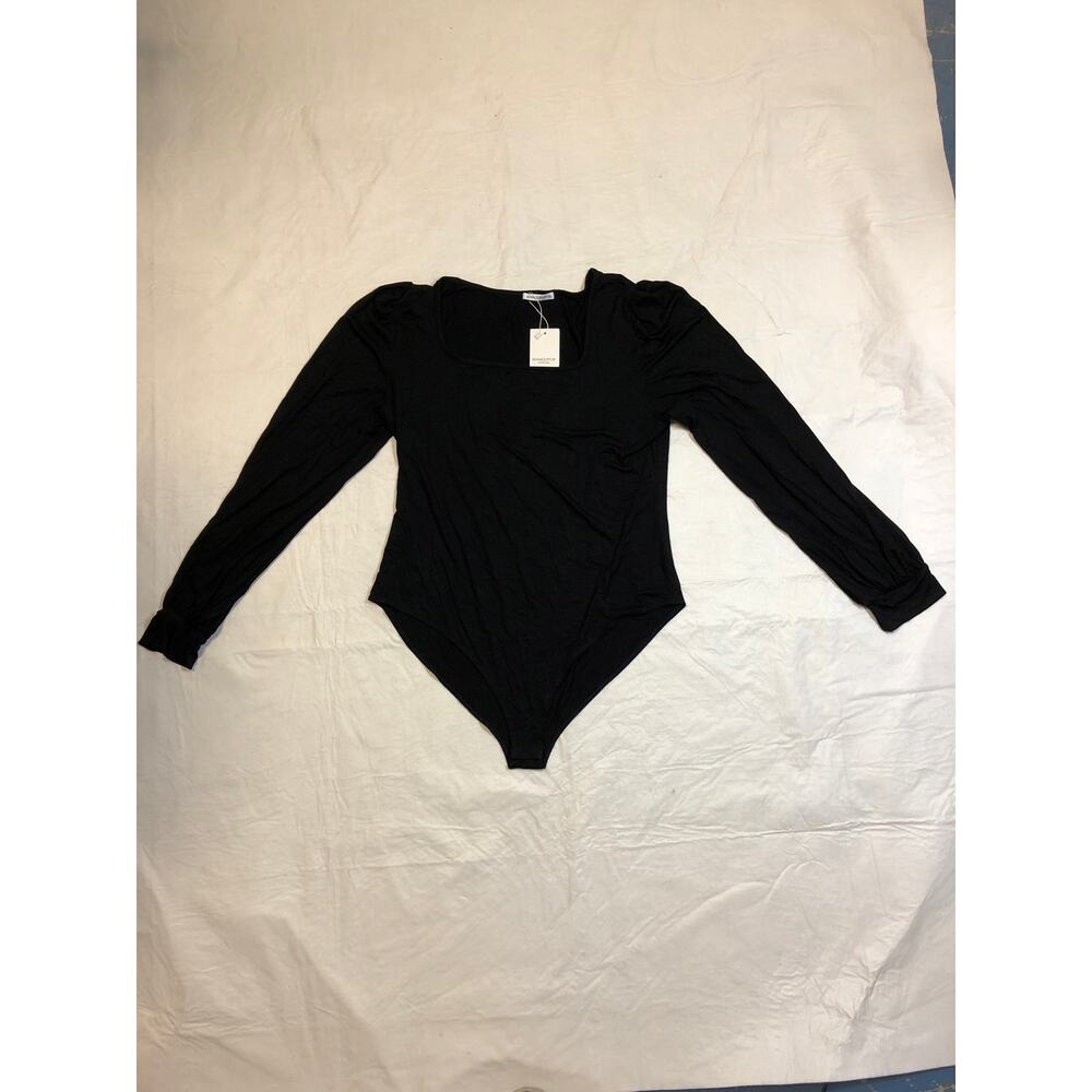 Women’s Mangopop black long sleeve body suit